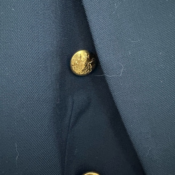 Banana Republic Navy Blazer with Structured Shoulders and Wide Lapels - Picture 4 of 6